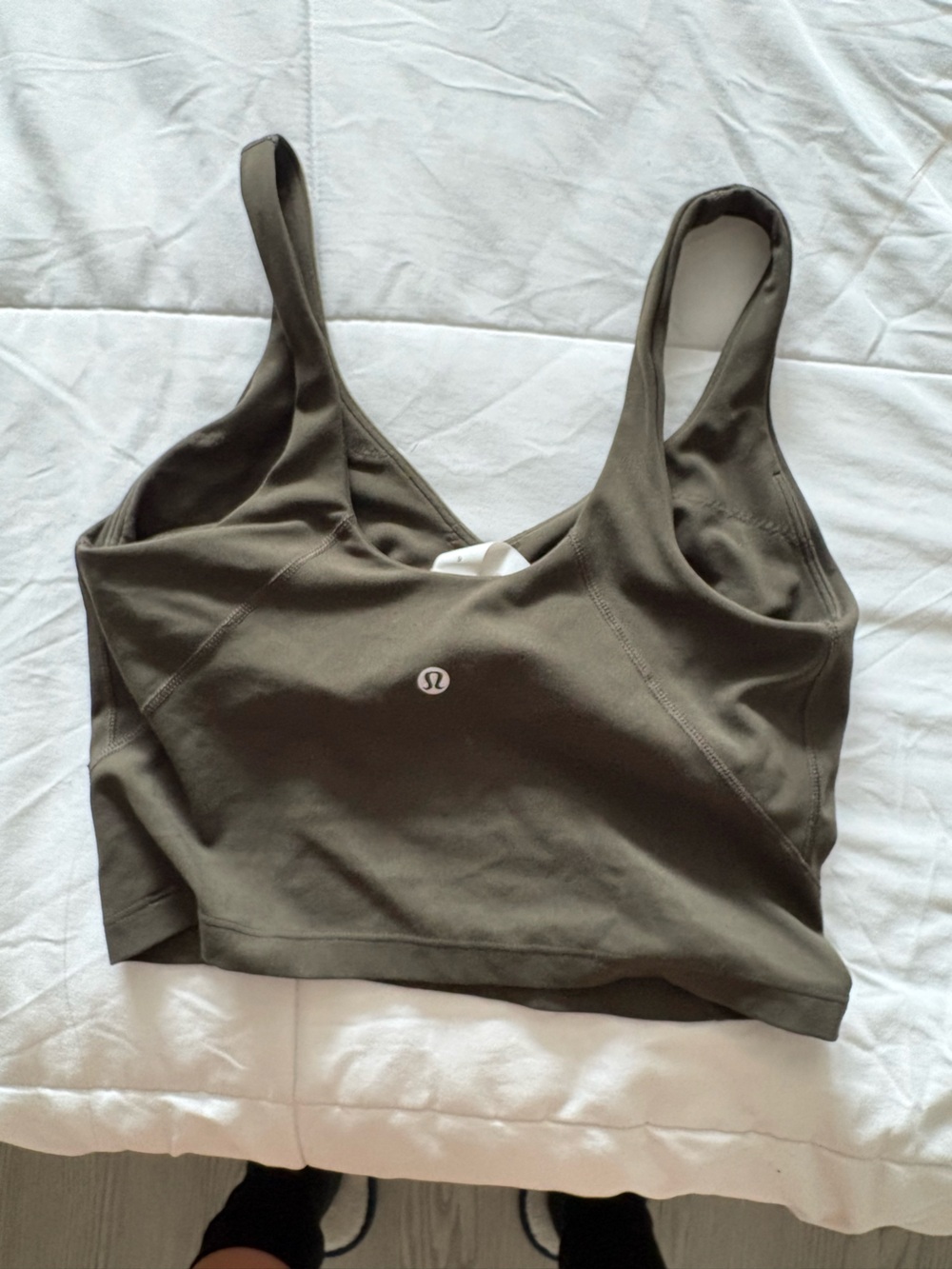 lululemon athletica Olive Green Racerback Sports Bra